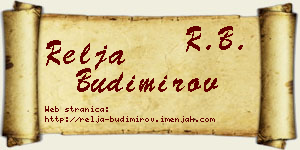 Relja Budimirov vizit kartica